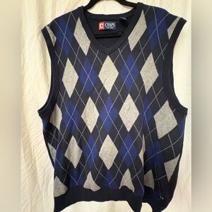 Chaps argyle sweater vest. Size XL.